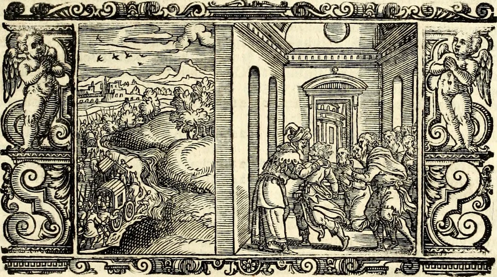An illustration from Biblia Sacra Vulgatae Editionis : Sixti V, Pont. Max. ivssv recognita atque edita, 1669, leaf 58