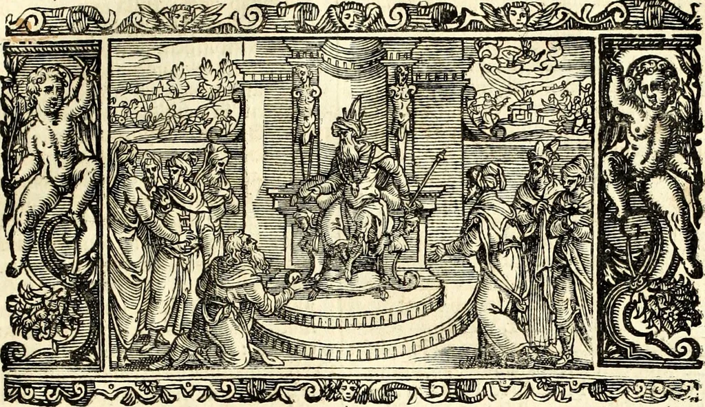 An illustration from Biblia Sacra Vulgatae Editionis : Sixti V, Pont. Max. ivssv recognita atque edita, 1669, leaf 60