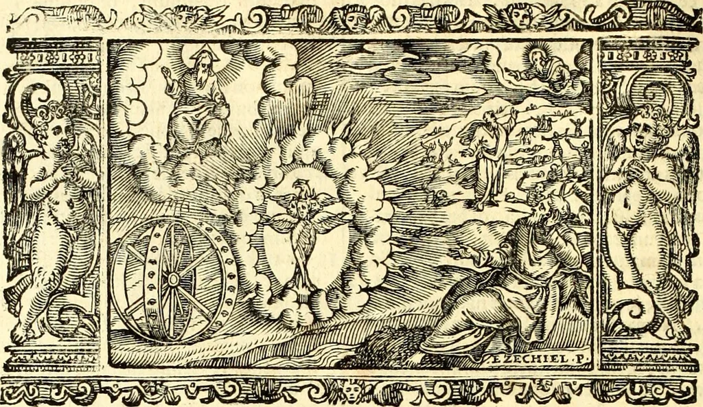 An illustration from Biblia Sacra Vulgatae Editionis : Sixti V, Pont. Max. ivssv recognita atque edita, 1669, leaf 609