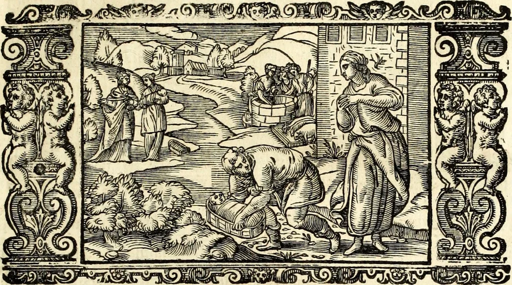 An illustration from Biblia Sacra Vulgatae Editionis : Sixti V, Pont. Max. ivssv recognita atque edita, 1669, leaf 64
