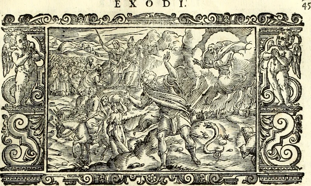 An illustration from Biblia Sacra Vulgatae Editionis : Sixti V, Pont. Max. ivssv recognita atque edita, 1669, leaf 66