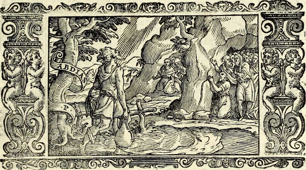 An illustration from Biblia Sacra Vulgatae Editionis : Sixti V, Pont. Max. ivssv recognita atque edita, 1669, leaf 670