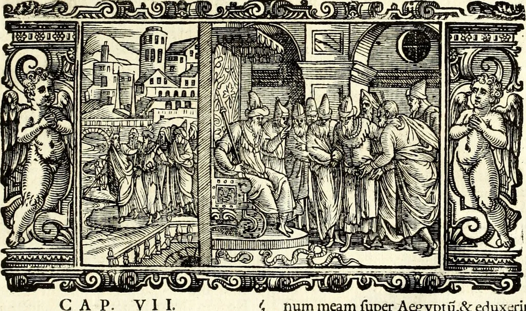 An illustration from Biblia Sacra Vulgatae Editionis : Sixti V, Pont. Max. ivssv recognita atque edita, 1669, leaf 68