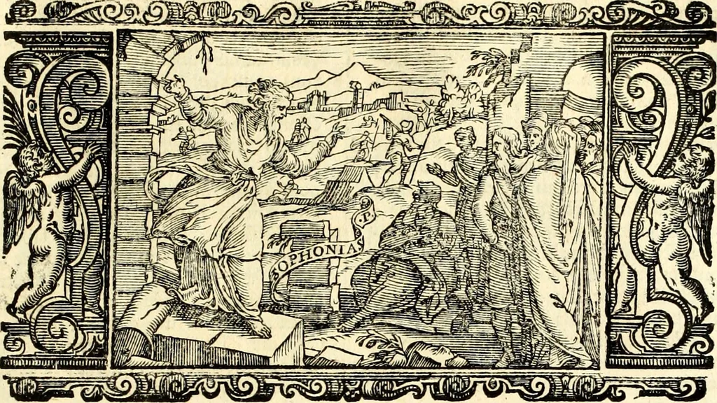 An illustration from Biblia Sacra Vulgatae Editionis : Sixti V, Pont. Max. ivssv recognita atque edita, 1669, leaf 680