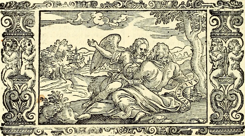 An illustration from Biblia Sacra Vulgatae Editionis : Sixti V, Pont. Max. ivssv recognita atque edita, 1669, leaf 689