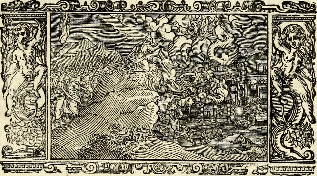 An illustration from Biblia Sacra Vulgatae Editionis : Sixti V, Pont. Max. ivssv recognita atque edita, 1669, leaf 72