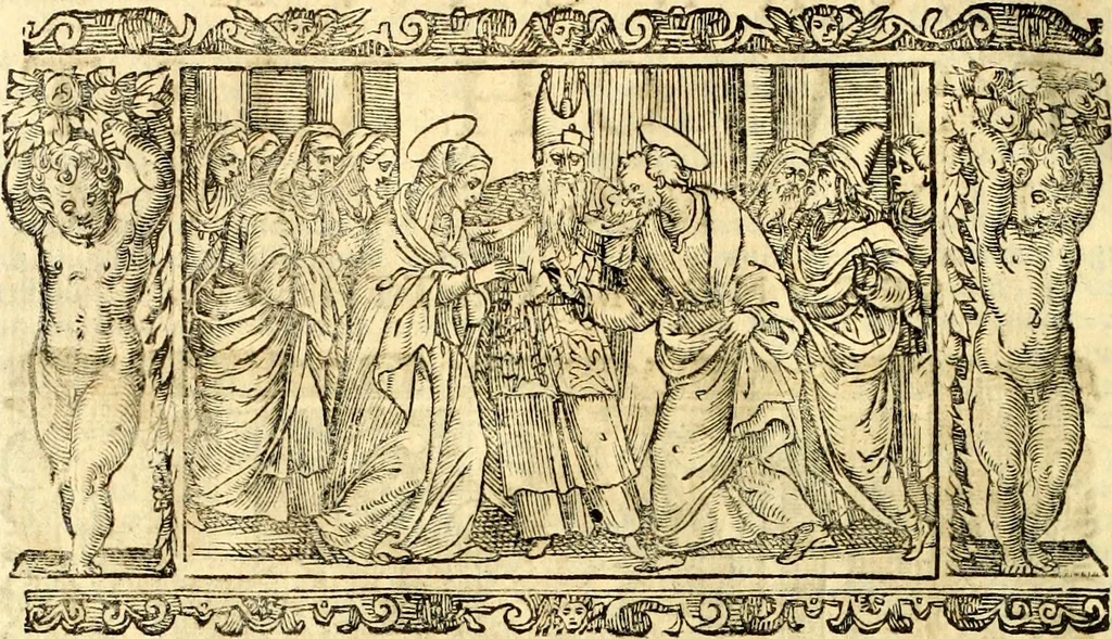An illustration from Biblia Sacra Vulgatae Editionis : Sixti V, Pont. Max. ivssv recognita atque edita, 1669, leaf 729