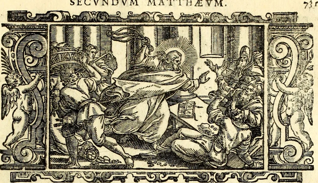 An illustration from Biblia Sacra Vulgatae Editionis : Sixti V, Pont. Max. ivssv recognita atque edita, 1669, leaf 752