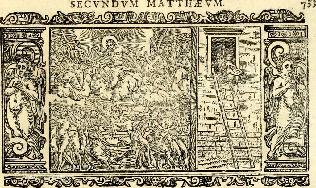 An illustration from Biblia Sacra Vulgatae Editionis : Sixti V, Pont. Max. ivssv recognita atque edita, 1669, leaf 754