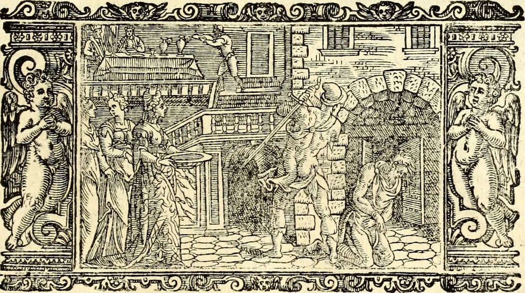 An illustration from Biblia Sacra Vulgatae Editionis : Sixti V, Pont. Max. ivssv recognita atque edita, 1669, leaf 768