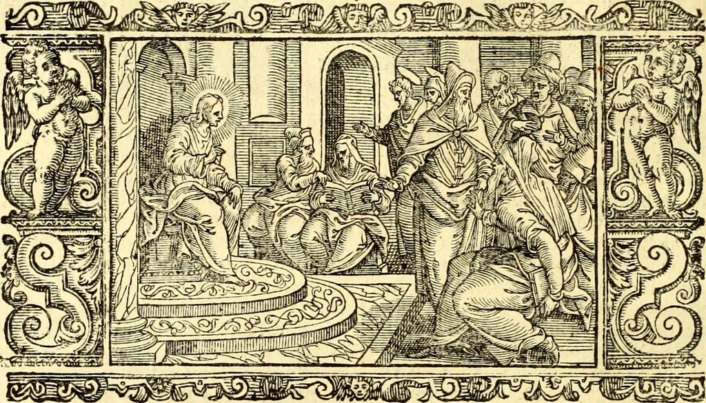 An illustration from Biblia Sacra Vulgatae Editionis : Sixti V, Pont. Max. ivssv recognita atque edita, 1669, leaf 785