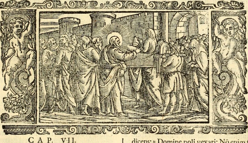 An illustration from Biblia Sacra Vulgatae Editionis : Sixti V, Pont. Max. ivssv recognita atque edita, 1669, leaf 790