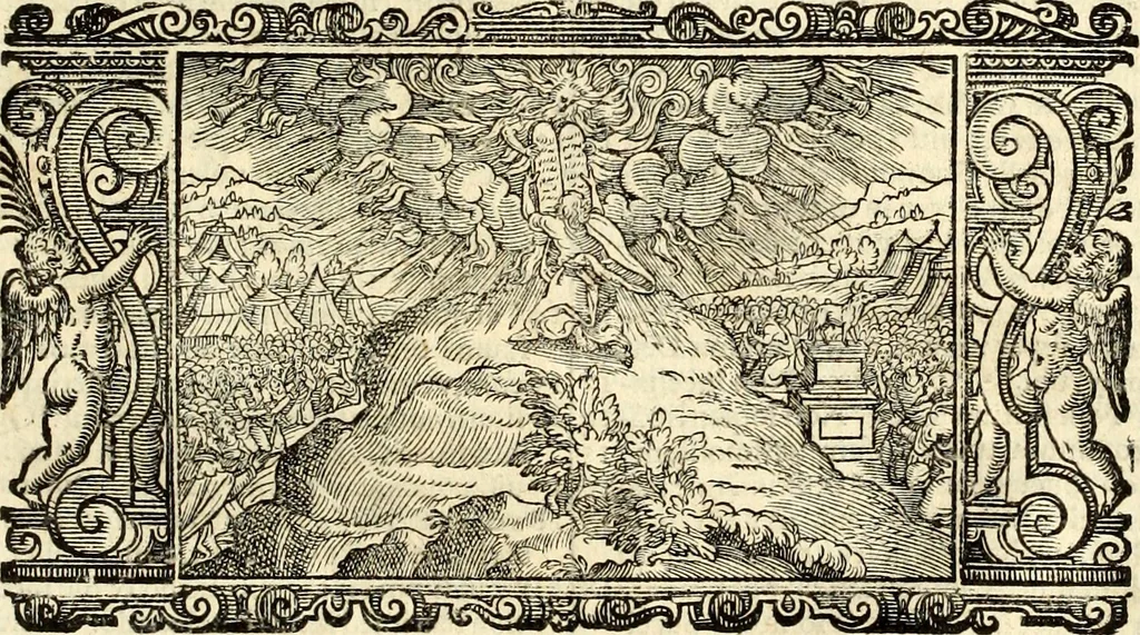 An illustration from Biblia Sacra Vulgatae Editionis : Sixti V, Pont. Max. ivssv recognita atque edita, 1669, leaf 80