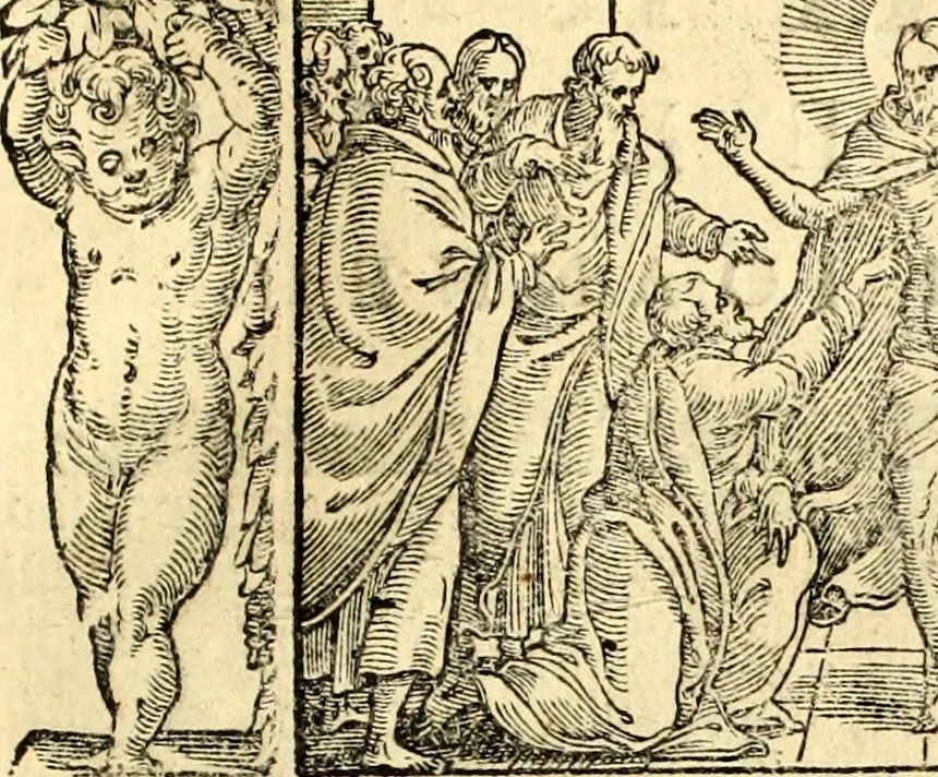 An illustration from Biblia Sacra Vulgatae Editionis : Sixti V, Pont. Max. ivssv recognita atque edita, 1669, leaf 812