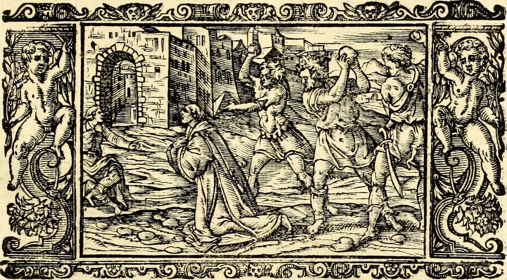An illustration from Biblia Sacra Vulgatae Editionis : Sixti V, Pont. Max. ivssv recognita atque edita, 1669, leaf 840