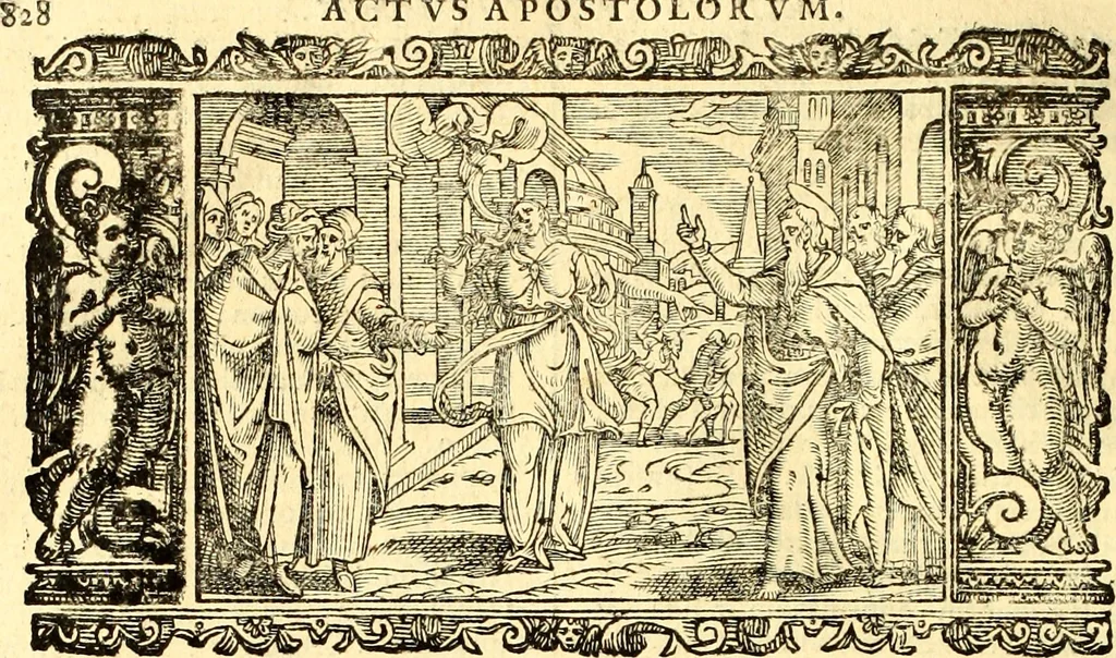 An illustration from Biblia Sacra Vulgatae Editionis : Sixti V, Pont. Max. ivssv recognita atque edita, 1669, leaf 849