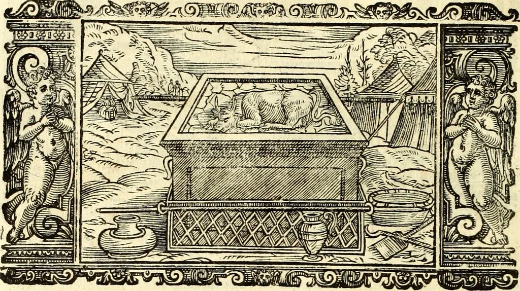 An illustration from Biblia Sacra Vulgatae Editionis : Sixti V, Pont. Max. ivssv recognita atque edita, 1669, leaf 85