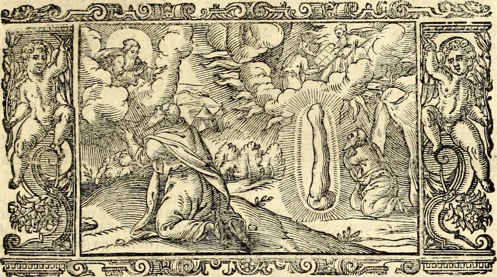 An illustration from Biblia Sacra Vulgatae Editionis : Sixti V, Pont. Max. ivssv recognita atque edita, 1669, leaf 92