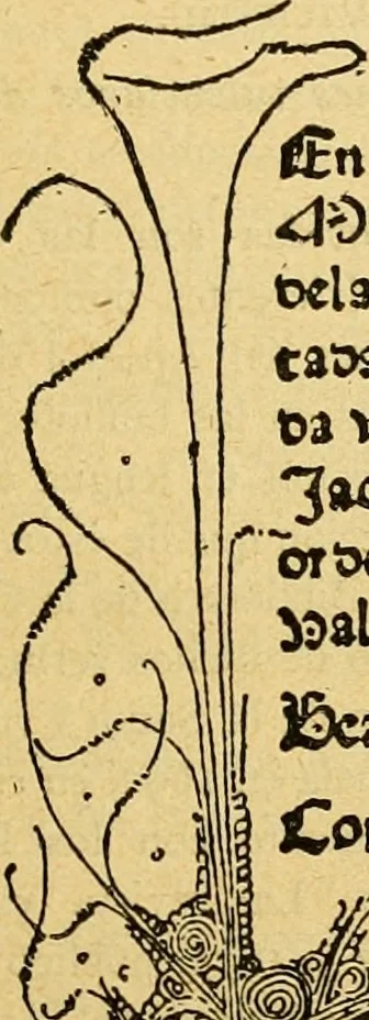 An illustration from Bibliografía de la lengua valenciana : o sea catálogo razonado por orden alfabético de autores de los libros, folletos, obras dramáticas, periódicos, coloquios, coplas, chistes, discursos, romances, alocuciones, cantares, gozes, etc., que escritos en lengua valenciana y bilingüe, han visto la luz pública desde el establecimiento de la imprenta en España hasta nuestros días, 1915, leaf 318