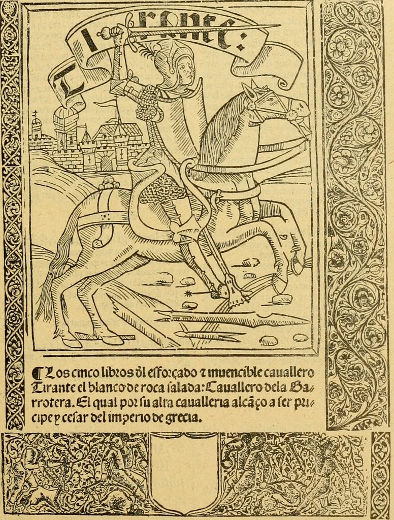 An illustration from Bibliografía de la lengua valenciana : o sea catálogo razonado por orden alfabético de autores de los libros, folletos, obras dramáticas, periódicos, coloquios, coplas, chistes, discursos, romances, alocuciones, cantares, gozes, etc., que escritos en lengua valenciana y bilingüe, han visto la luz pública desde el establecimiento de la imprenta en España hasta nuestros días, 1915, leaf 426