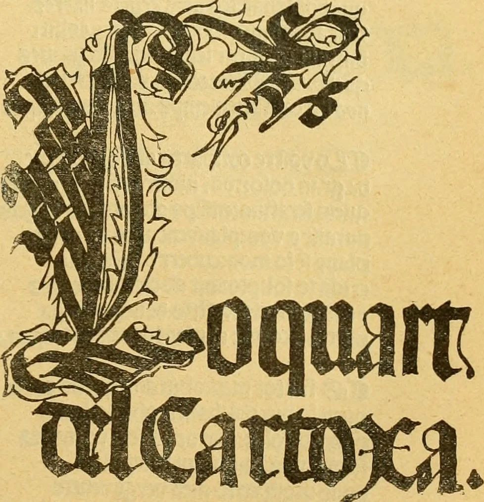 An illustration from Bibliografía de la lengua valenciana : o sea catálogo razonado por orden alfabético de autores de los libros, folletos, obras dramáticas, periódicos, coloquios, coplas, chistes, discursos, romances, alocuciones, cantares, gozes, etc., que escritos en lengua valenciana y bilingüe, han visto la luz pública desde el establecimiento de la imprenta en España hasta nuestros días, 1915, leaf 516
