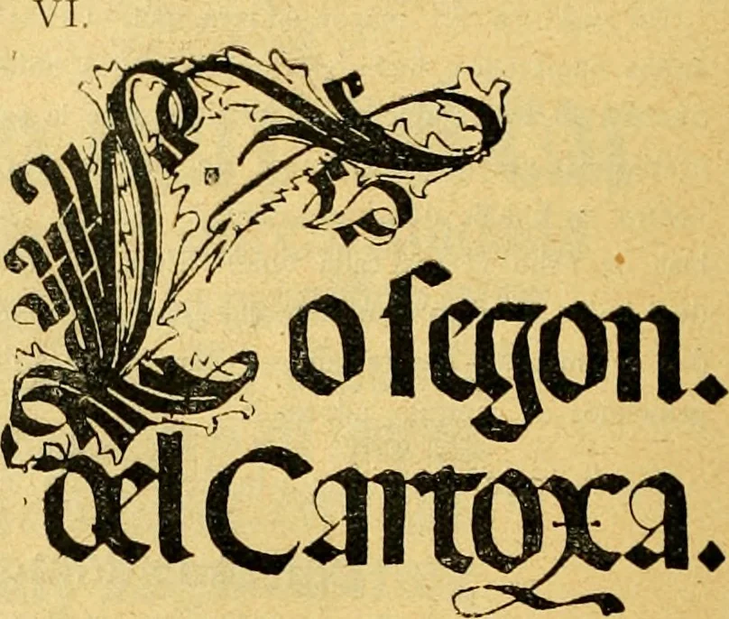 An illustration from Bibliografía de la lengua valenciana : o sea catálogo razonado por orden alfabético de autores de los libros, folletos, obras dramáticas, periódicos, coloquios, coplas, chistes, discursos, romances, alocuciones, cantares, gozes, etc., que escritos en lengua valenciana y bilingüe, han visto la luz pública desde el establecimiento de la imprenta en España hasta nuestros días, 1915, leaf 531