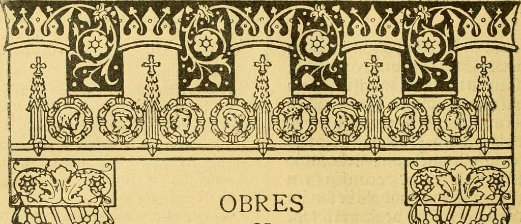 An illustration from Bibliografía de la lengua valenciana : o sea catálogo razonado por orden alfabético de autores de los libros, folletos, obras dramáticas, periódicos, coloquios, coplas, chistes, discursos, romances, alocuciones, cantares, gozes, etc., que escritos en lengua valenciana y bilingüe, han visto la luz pública desde el establecimiento de la imprenta en España hasta nuestros días, 1915, leaf 545