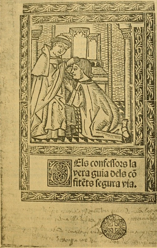 An illustration from Bibliografía de la lengua valenciana : o sea catálogo razonado por orden alfabético de autores de los libros, folletos, obras dramáticas, periódicos, coloquios, coplas, chistes, discursos, romances, alocuciones, cantares, gozes, etc., que escritos en lengua valenciana y bilingüe, han visto la luz pública desde el establecimiento de la imprenta en España hasta nuestros días, 1915, leaf 62