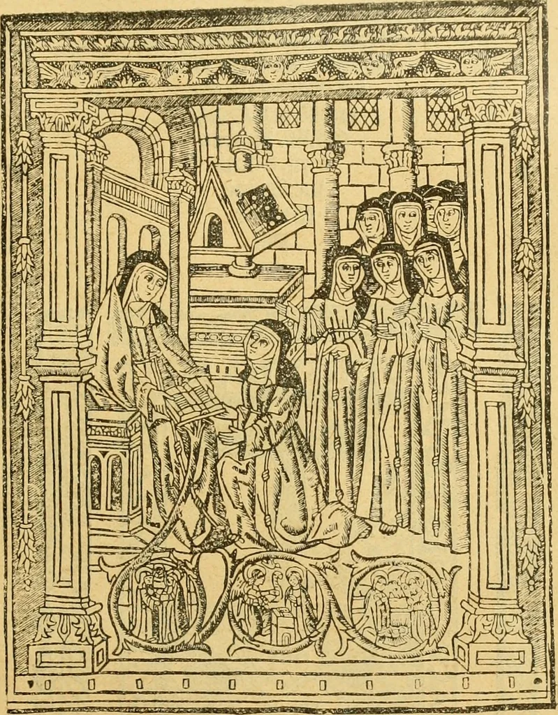 An illustration from Bibliografía de la lengua valenciana : o sea catálogo razonado por orden alfabético de autores de los libros, folletos, obras dramáticas, periódicos, coloquios, coplas, chistes, discursos, romances, alocuciones, cantares, gozes, etc., que escritos en lengua valenciana y bilingüe, han visto la luz pública desde el establecimiento de la imprenta en España hasta nuestros días, 1915, leaf 634