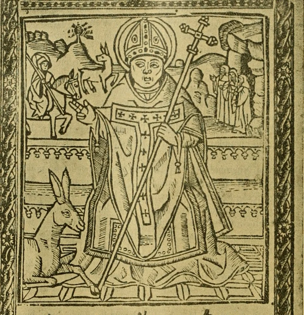 An illustration from Bibliografía de la lengua valenciana : o sea catálogo razonado por orden alfabético de autores de los libros, folletos, obras dramáticas, periódicos, coloquios, coplas, chistes, discursos, romances, alocuciones, cantares, gozes, etc., que escritos en lengua valenciana y bilingüe, han visto la luz pública desde el establecimiento de la imprenta en España hasta nuestros días, 1915, leaf 85