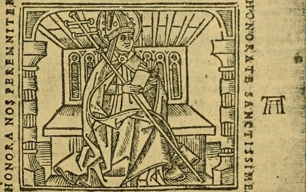 An illustration from Bibliografía de la lengua valenciana : o sea catálogo razonado por orden alfabético de autores de los libros, folletos, obras dramáticas, periódicos, coloquios, coplas, chistes, discursos, romances, alocuciones, cantares, gozes, etc., que escritos en lengua valenciana y bilingüe, han visto la luz pública desde el establecimiento de la imprenta en España hasta nuestros días, 1915, leaf 92