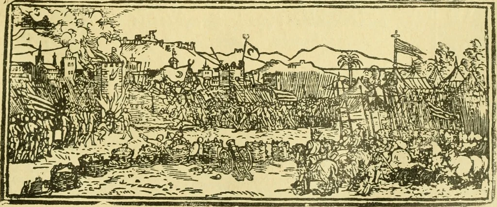 An illustration from Bibliografía de la lengua valenciana : o sea catálogo razonado por orden alfabético de autores de los libros, folletos, obras dramáticas, periódicos, coloquios, coplas, chistes, discursos, romances, alocuciones, cantares, gozes, etc., que escritos en lengua valenciana y bilingüe, han visto la luz pública desde el establecimiento de la imprenta en España hasta nuestros días, 1915, leaf 135