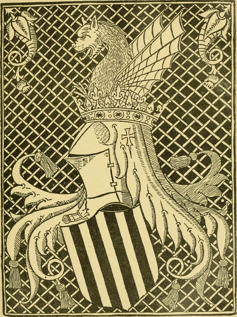 An illustration from Bibliografía de la lengua valenciana : o sea catálogo razonado por orden alfabético de autores de los libros, folletos, obras dramáticas, periódicos, coloquios, coplas, chistes, discursos, romances, alocuciones, cantares, gozes, etc., que escritos en lengua valenciana y bilingüe, han visto la luz pública desde el establecimiento de la imprenta en España hasta nuestros días, 1915, leaf 259