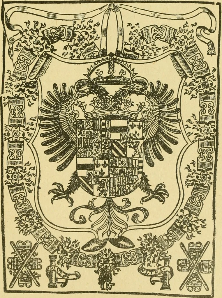 An illustration from Bibliografía de la lengua valenciana : o sea catálogo razonado por orden alfabético de autores de los libros, folletos, obras dramáticas, periódicos, coloquios, coplas, chistes, discursos, romances, alocuciones, cantares, gozes, etc., que escritos en lengua valenciana y bilingüe, han visto la luz pública desde el establecimiento de la imprenta en España hasta nuestros días, 1915, leaf 277