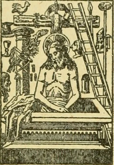 An illustration from Bibliografía de la lengua valenciana : o sea catálogo razonado por orden alfabético de autores de los libros, folletos, obras dramáticas, periódicos, coloquios, coplas, chistes, discursos, romances, alocuciones, cantares, gozes, etc., que escritos en lengua valenciana y bilingüe, han visto la luz pública desde el establecimiento de la imprenta en España hasta nuestros días, 1915, leaf 29