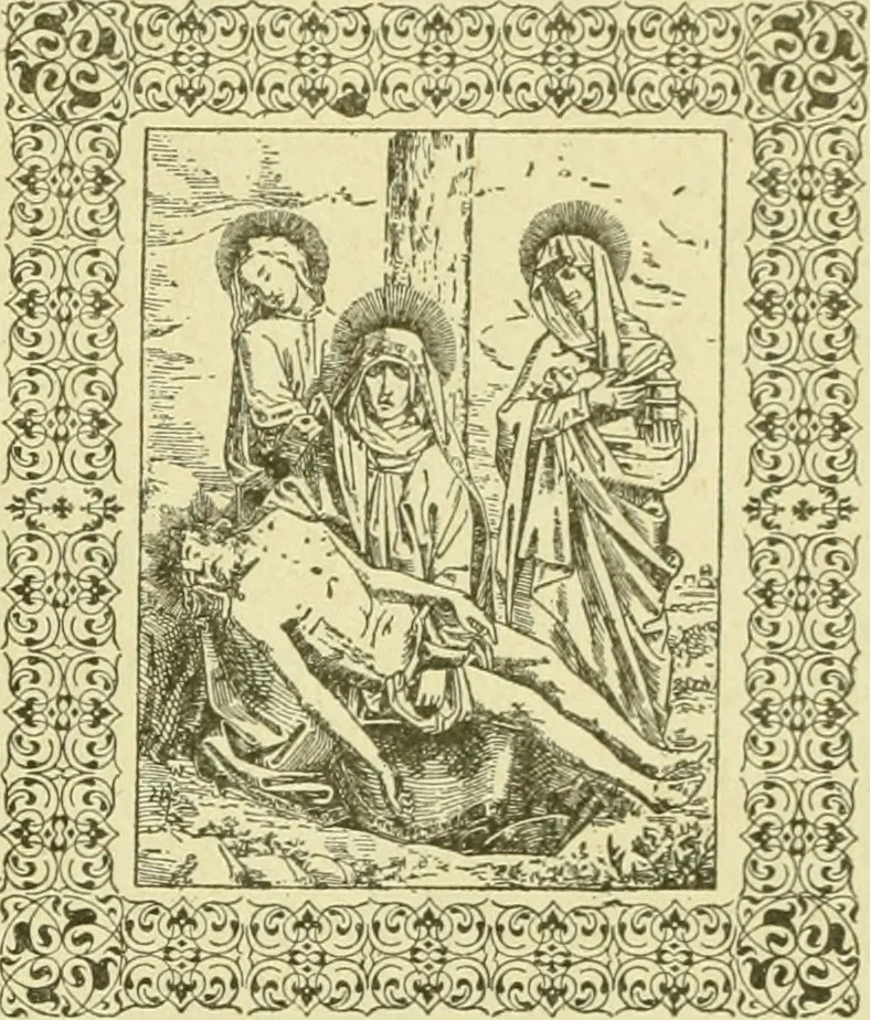 An illustration from Bibliografía de la lengua valenciana : o sea catálogo razonado por orden alfabético de autores de los libros, folletos, obras dramáticas, periódicos, coloquios, coplas, chistes, discursos, romances, alocuciones, cantares, gozes, etc., que escritos en lengua valenciana y bilingüe, han visto la luz pública desde el establecimiento de la imprenta en España hasta nuestros días, 1915, leaf 43