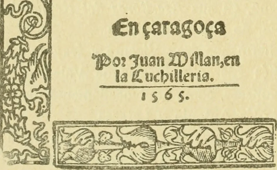 An illustration from Bibliografía de la lengua valenciana : o sea catálogo razonado por orden alfabético de autores de los libros, folletos, obras dramáticas, periódicos, coloquios, coplas, chistes, discursos, romances, alocuciones, cantares, gozes, etc., que escritos en lengua valenciana y bilingüe, han visto la luz pública desde el establecimiento de la imprenta en España hasta nuestros días, 1915, leaf 434