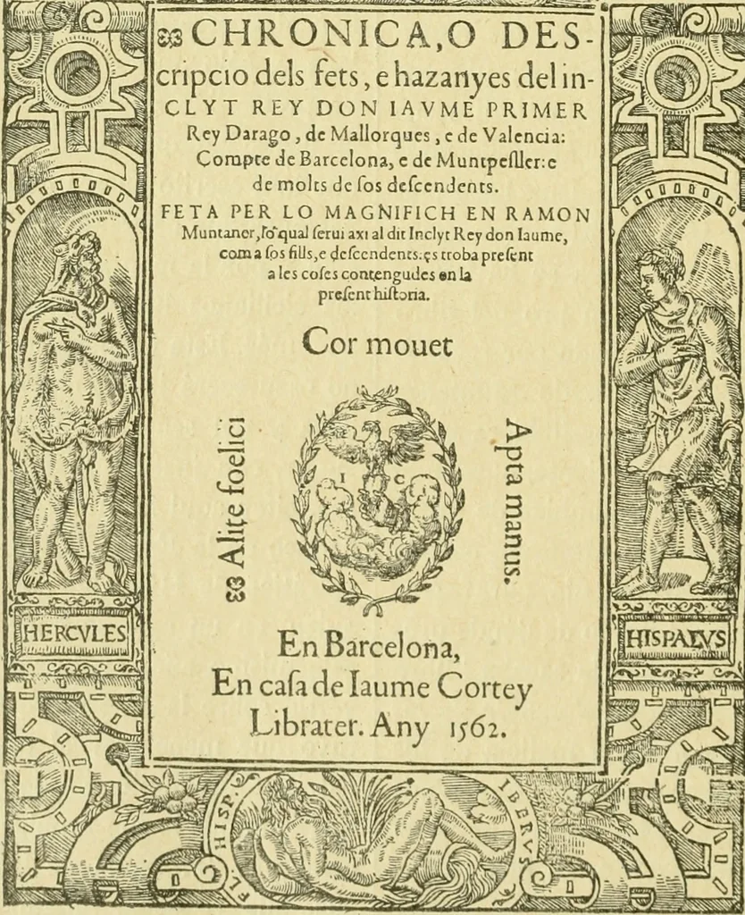An illustration from Bibliografía de la lengua valenciana : o sea catálogo razonado por orden alfabético de autores de los libros, folletos, obras dramáticas, periódicos, coloquios, coplas, chistes, discursos, romances, alocuciones, cantares, gozes, etc., que escritos en lengua valenciana y bilingüe, han visto la luz pública desde el establecimiento de la imprenta en España hasta nuestros días, 1915, leaf 448