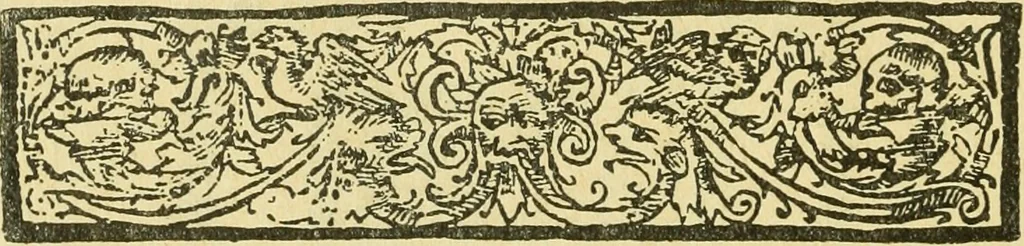 An illustration from Bibliografía de la lengua valenciana : o sea catálogo razonado por orden alfabético de autores de los libros, folletos, obras dramáticas, periódicos, coloquios, coplas, chistes, discursos, romances, alocuciones, cantares, gozes, etc., que escritos en lengua valenciana y bilingüe, han visto la luz pública desde el establecimiento de la imprenta en España hasta nuestros días, 1915, leaf 580