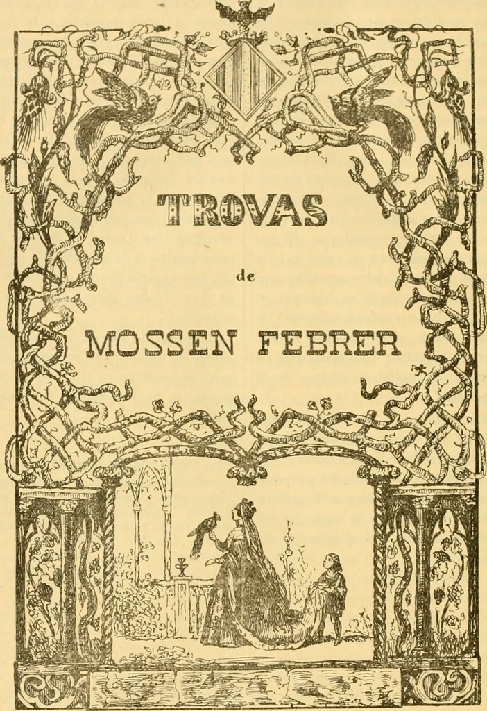 An illustration from Bibliografía de la lengua valenciana : o sea catálogo razonado por orden alfabético de autores de los libros, folletos, obras dramáticas, periódicos, coloquios, coplas, chistes, discursos, romances, alocuciones, cantares, gozes, etc., que escritos en lengua valenciana y bilingüe, han visto la luz pública desde el establecimiento de la imprenta en España hasta nuestros días, 1915, leaf 359