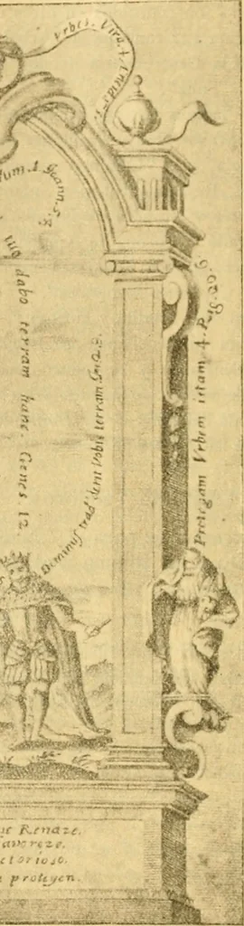 An illustration from Bibliografía de la lengua valenciana : o sea catálogo razonado por orden alfabético de autores de los libros, folletos, obras dramáticas, periódicos, coloquios, coplas, chistes, discursos, romances, alocuciones, cantares, gozes, etc., que escritos en lengua valenciana y bilingüe, han visto la luz pública desde el establecimiento de la imprenta en España hasta nuestros días, 1915, leaf 427