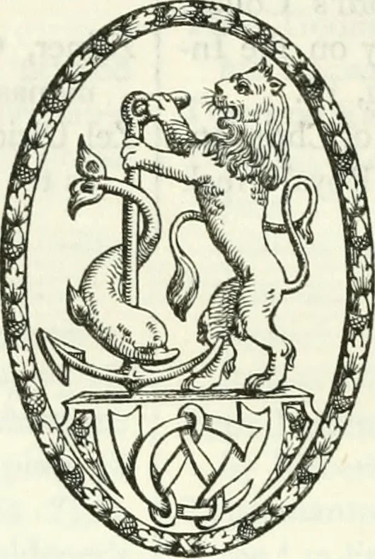 An illustration from Bibliographical essays, 1905, leaf 307