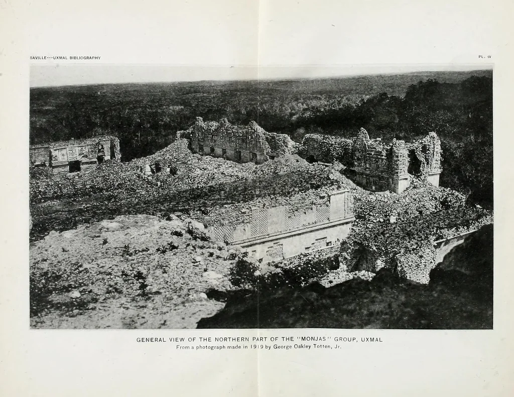 An illustration from Bibliographic notes on Uxmal, Yucatan, 1921, leaf 71