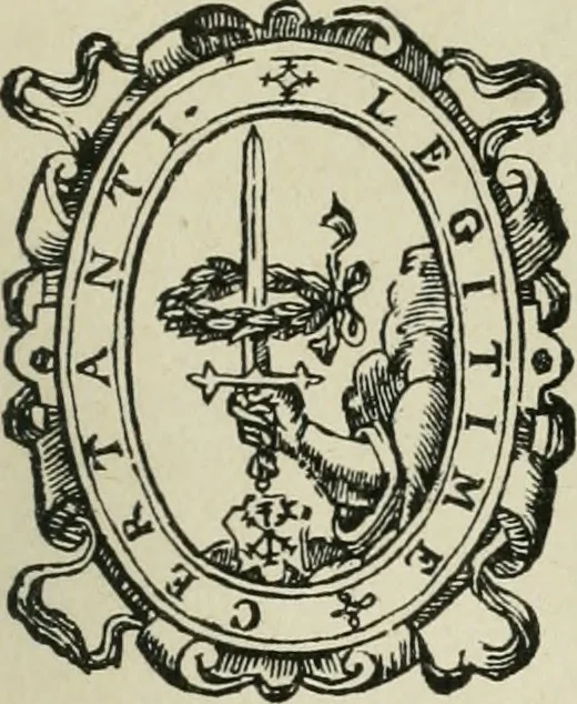 An illustration from Bibliographie gantoise. Recherches sur la vie et les travaux des imprimeurs de Gand (1483-1850), 1858, leaf 360