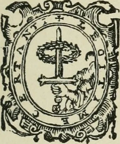 An illustration from Bibliographie gantoise. Recherches sur la vie et les travaux des imprimeurs de Gand (1483-1850), 1858, leaf 360