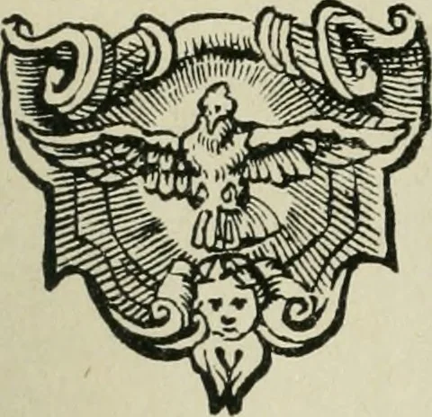 An illustration from Bibliographie gantoise. Recherches sur la vie et les travaux des imprimeurs de Gand (1483-1850), 1858, leaf 364