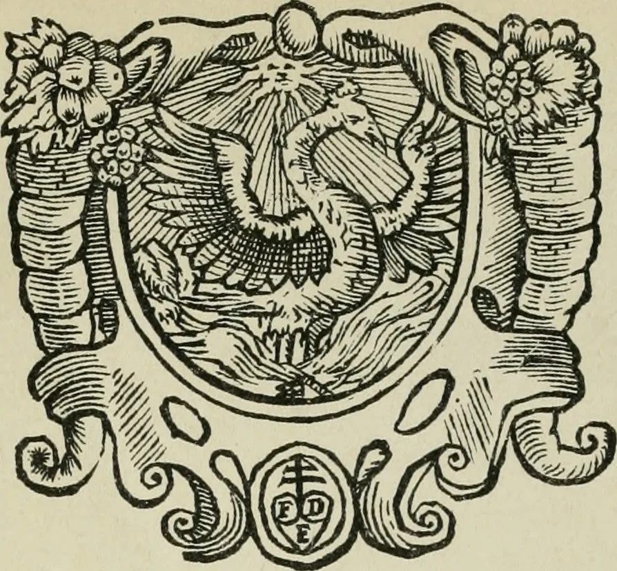 An illustration from Bibliographie gantoise. Recherches sur la vie et les travaux des imprimeurs de Gand (1483-1850), 1858, leaf 368