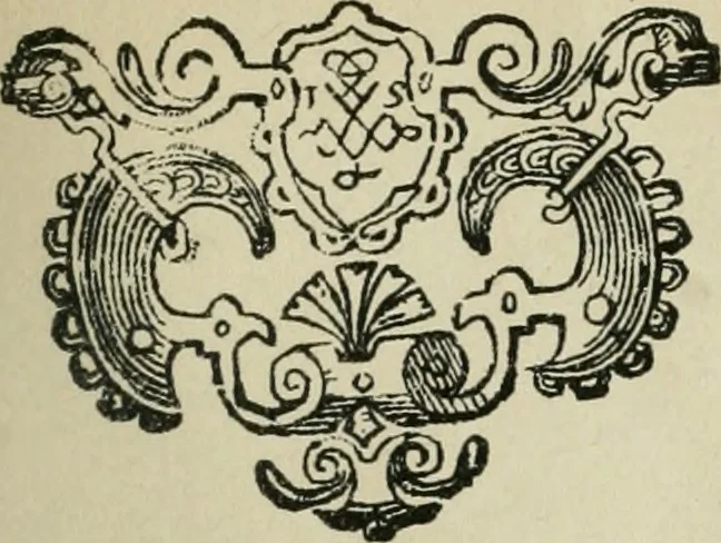An illustration from Bibliographie gantoise. Recherches sur la vie et les travaux des imprimeurs de Gand (1483-1850), 1858, leaf 370