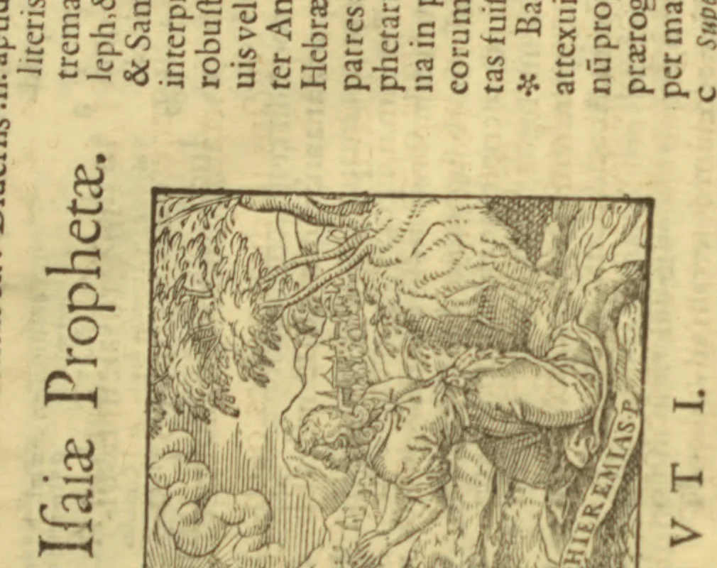 An illustration from Bibliorum sacrorum cum glossa ordinaria, 1603, leaf 10