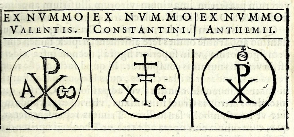 An illustration from Bibliotheca apostolica Vaticana, a Sixto V. Pont. Max. in splendidiorem commodioremq. locvm translata : et a fratre Angelo Roccha a Camerino ... commentario variarvm artivm, ac scientiarum materijs curiosis, ac difficillimis, scituq. dignis refertissimo, illustrata, 1591, leaf 231